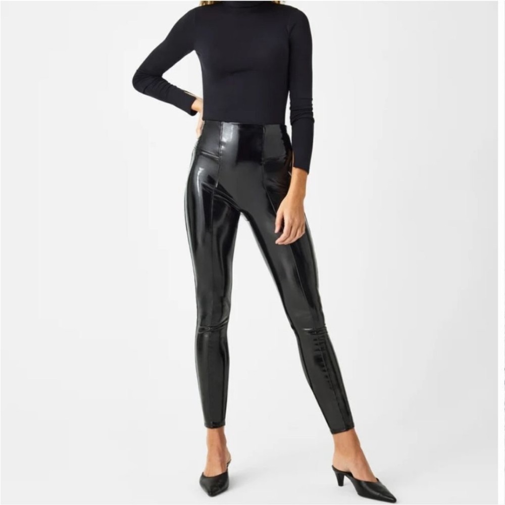 NWT SPANX PATENT LEATHER LEGGINGS EXTRA LARGE XL